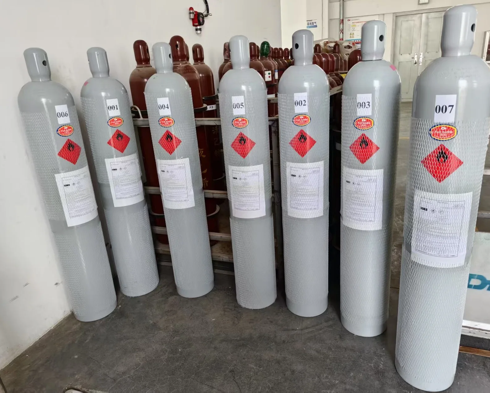 Customized Calibration Gas 40L 50L High Pressure Aluminum Industrial Gases Cylinder Calibration Gases/N2/Argon /He Best Price