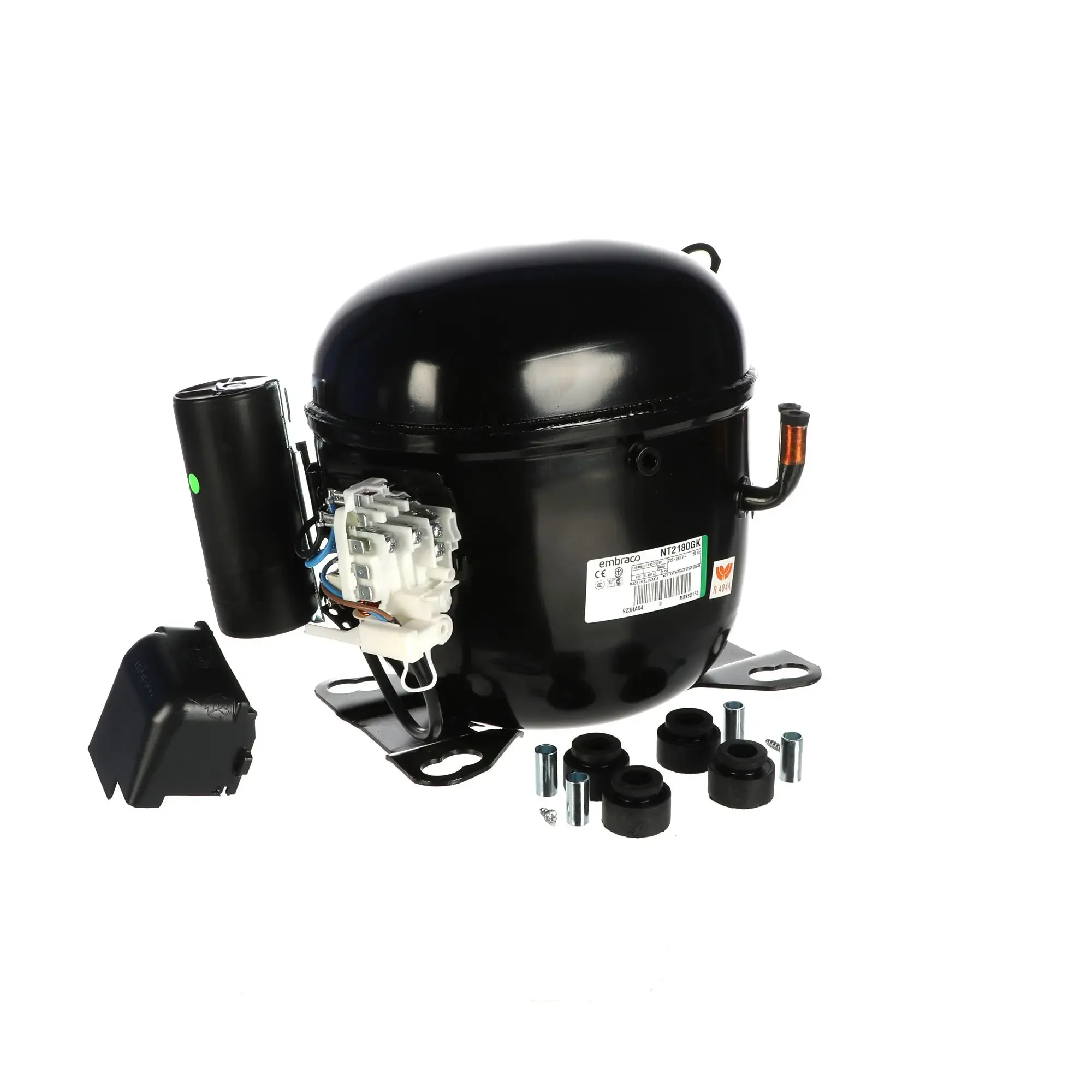 1hp Hermetic Piston Embraco Reciprocating Compressor Nt2180gk R404a