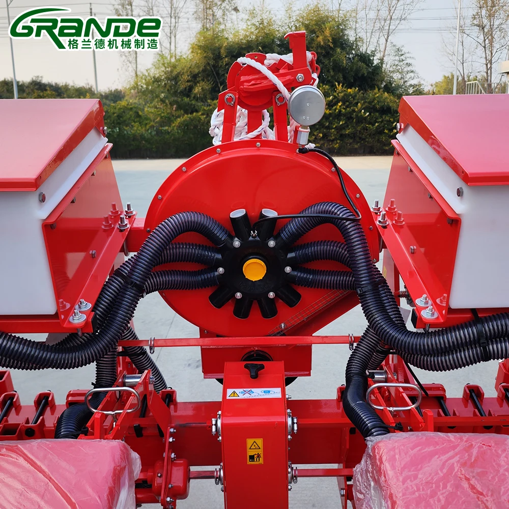 High Quality Suction Type Mini Hand Corn Seeder with Fertilizer Manual Corn Planter for Sale Hanging 4 Rows Rice Planter Machine