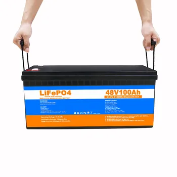 Deep Cycle Rechargeable Lifepo4 Battery 12V 24V 48V  50Ah 100Ah 200Ah 300Ah 400Ah Waterproof Bluetooth Solar Battery
