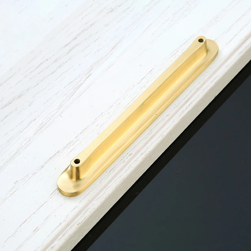 Luxury Gold Kitchen Cupboard Drawer Handles Knobs Black Wardrobe Pulls ...