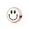12mm-rose gold smiley face