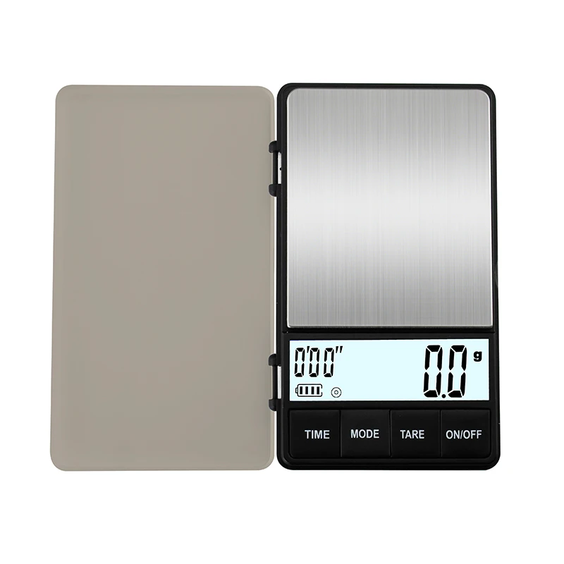 Pocket Small Coffee Scale with Timer 1000 x 0.1g Digital Gram Scale Large  LCD Screen Espresso Scale with Tare Function