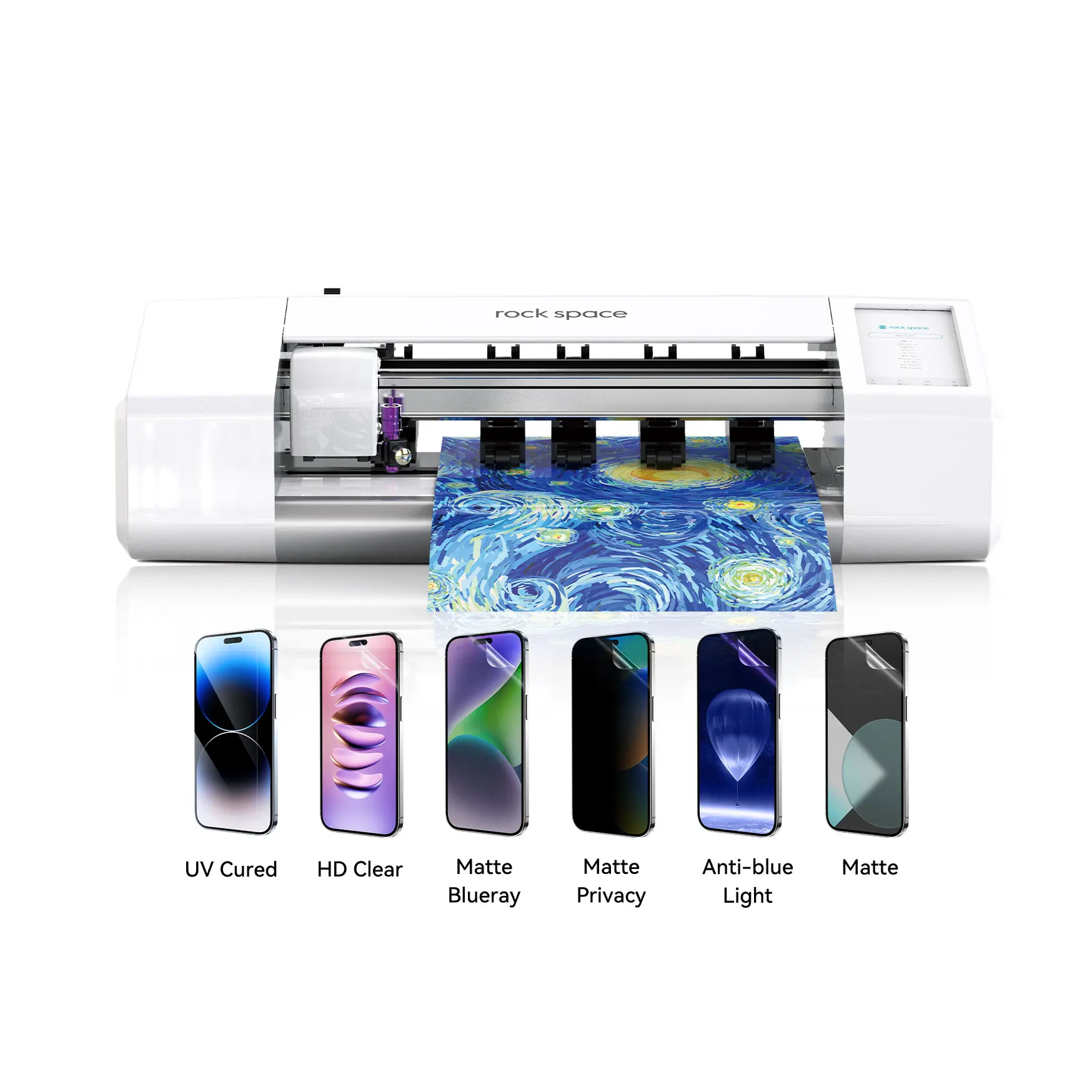 Rock Space Screen Protector Cutting Machines Mobile Screen Protector Cutting Machine