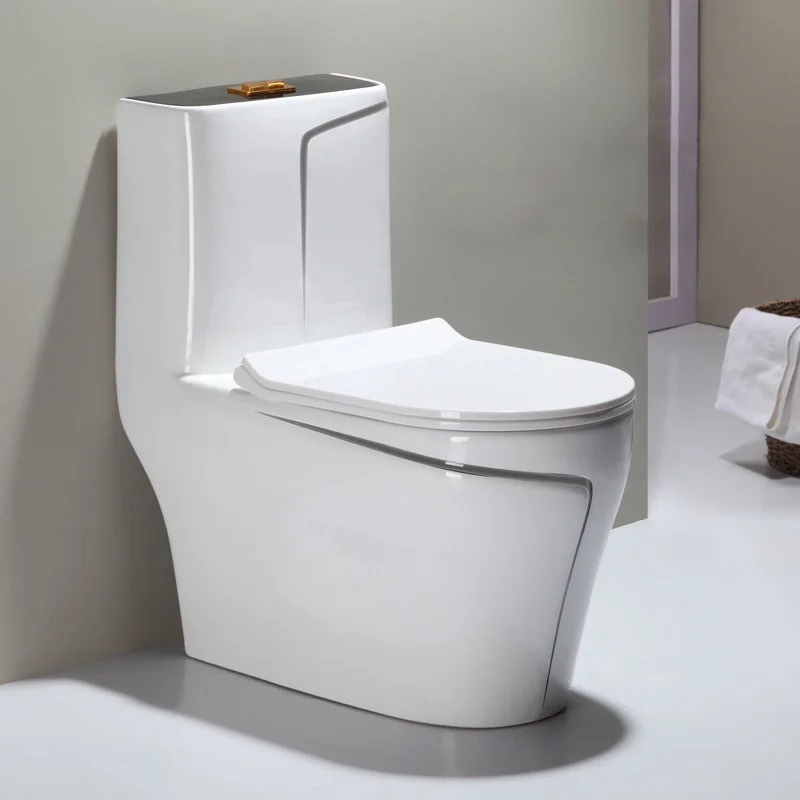 Luxury One Piece Ceramic Sanitary Ware Bathroom Double Colored Wc