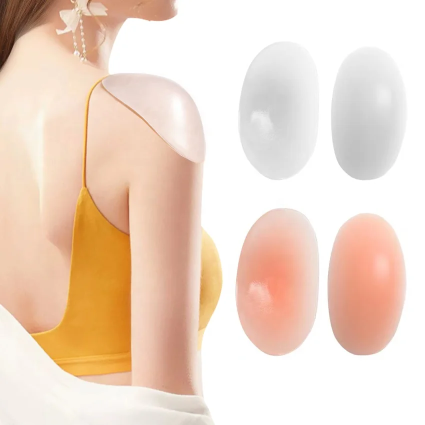 Bra Strap Cushions For Shoulder Dents 4-Pack Silicone Invisible