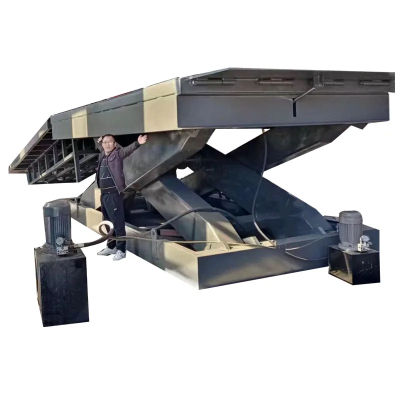 Customized Scissor Lift Slope Incline Lift 20 Degree 30 Degree Climbing