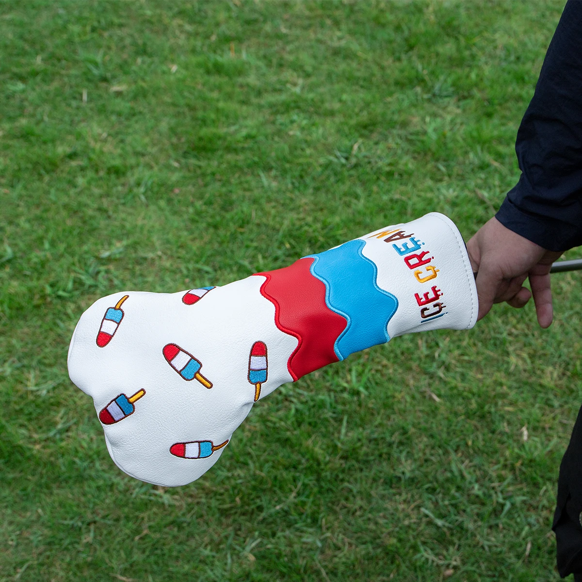 Custom Golf Fairway Wood Hybrid Head Cover Leather Golf Club Headcover