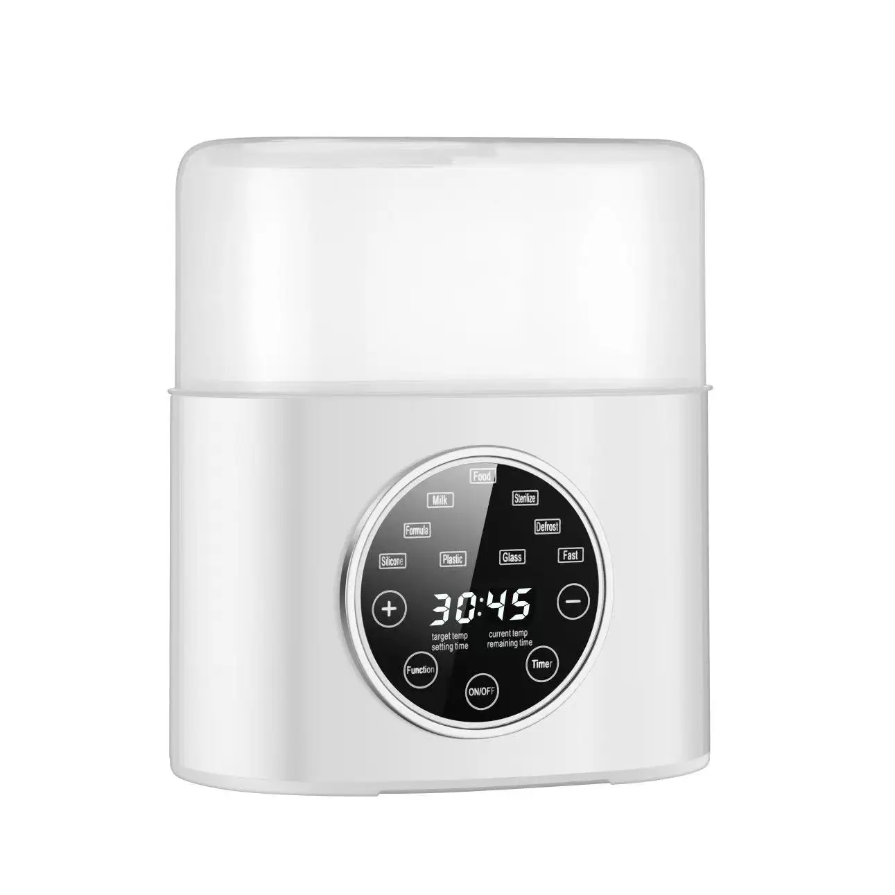 Multi Function Round Touch Screen Baby Milk Feeding Bottle Disinfection Milk Bottle Warmer Portable