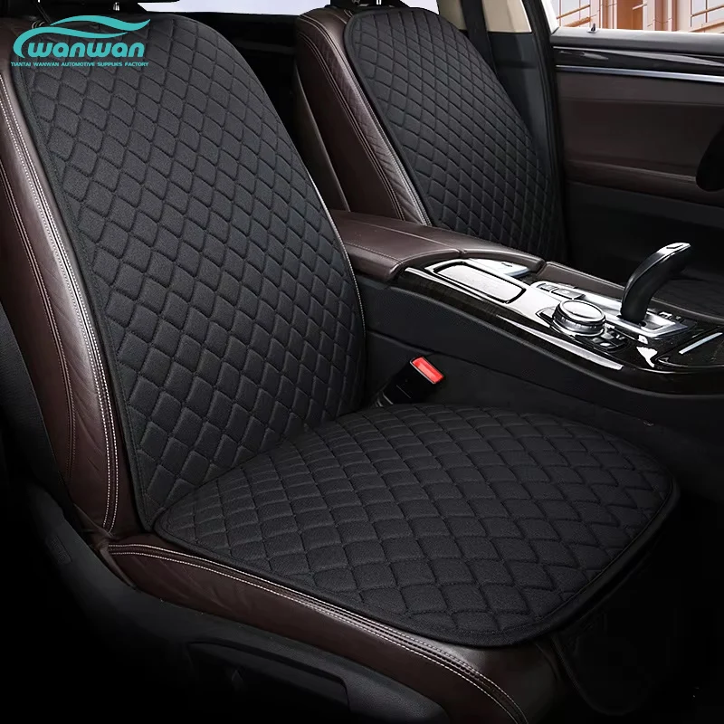Sports-Style Five-Seater Car Seat Cover Non-Slip Universal Single Backrest Tie-Free Three-Piece Set Ventilation Massage Features
