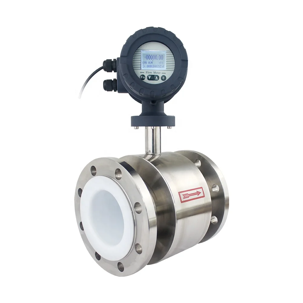 6 Size 2 3 4 6 8 10 Inch Waste Water Flowmeter Electromagneitc Flow Meter Magnetic Flow Meter