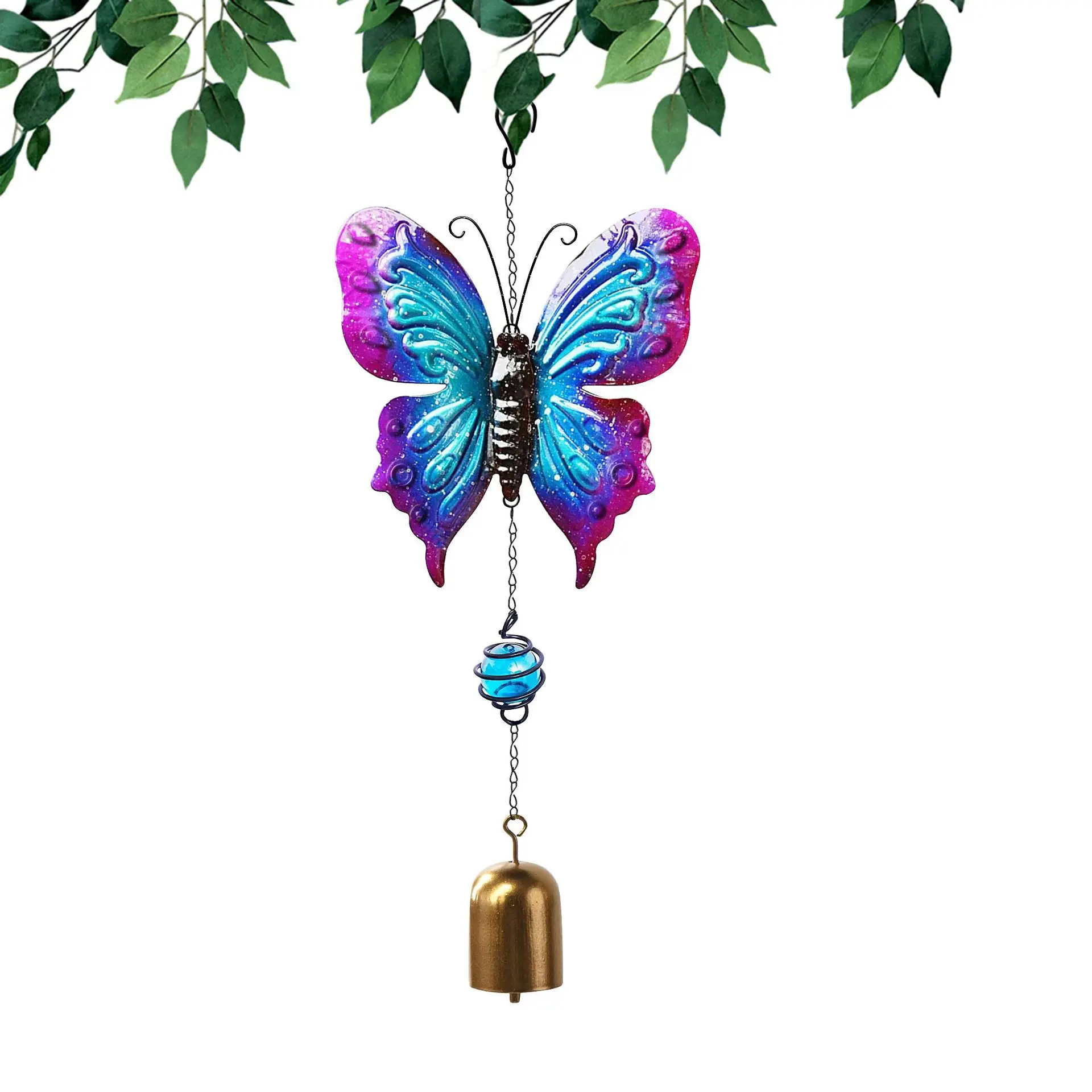  hanging metal door window chimes butterfly