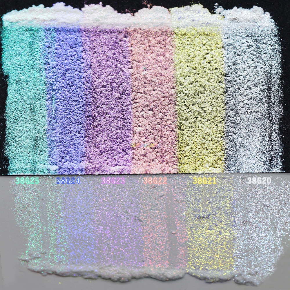 Sheng Zhu Pearls Diamonds Pigment Interference Mica Powder for Eye Shadow Nail Polish Resin