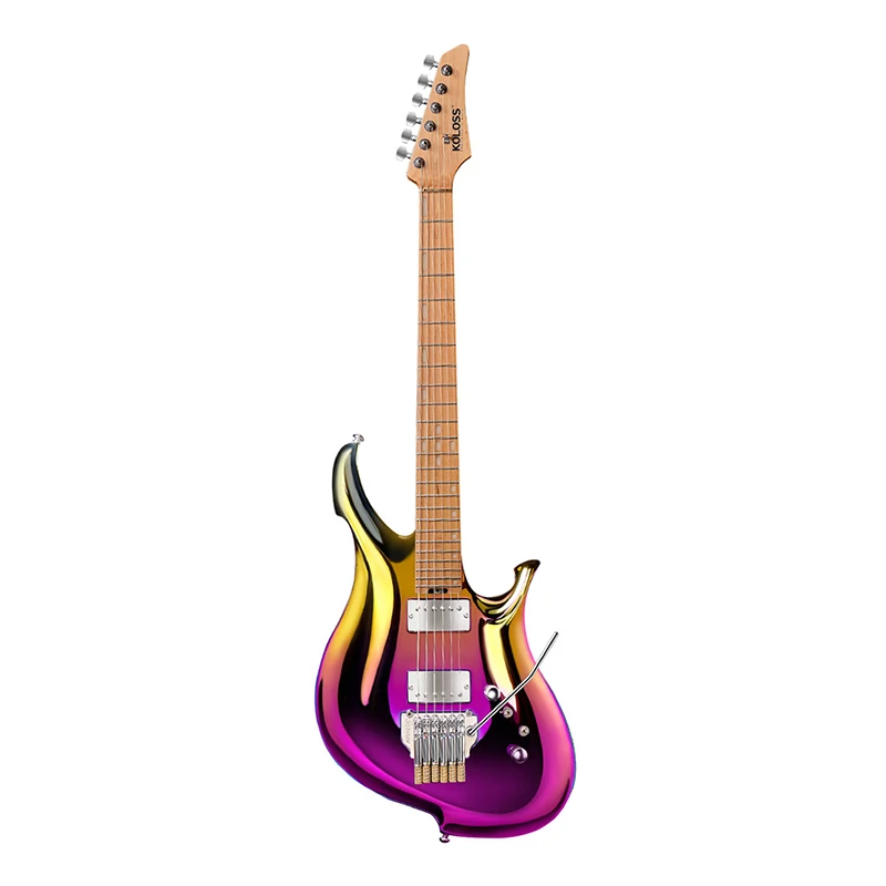 Koloss Guitars X6チャンバーアルミニウムボディカナダローストメープルロッキングトレモロアルミニウムエレキギター - Buy  Aluminum Body Guitar,Koloss Guitar,New Electric Guitar Product on  Alibaba.com