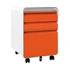Swivel cabinet with a curved handle