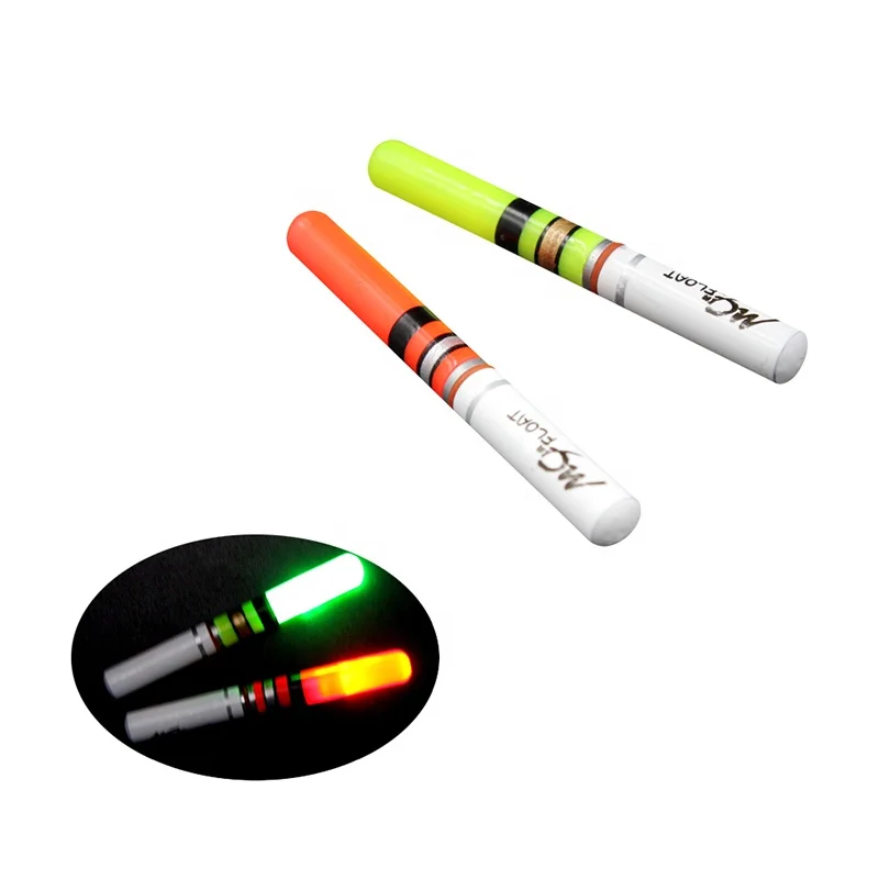 Night Fishing Float Light Stick LED Luminous Red Green Cr322 Battery Buoy Sticks 