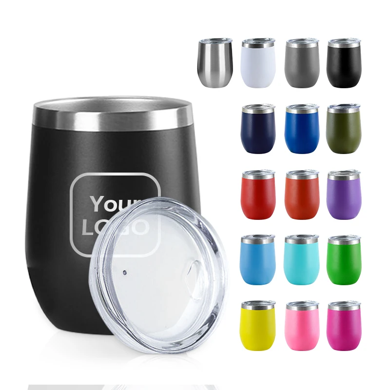 Custom Logo gift 12oz Stainless Steel Insulated Powder Coated ...