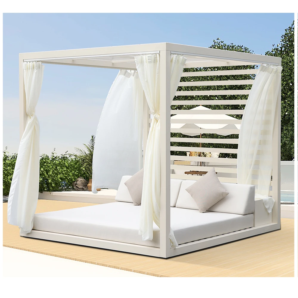 Outdoor Furniture Daybed Aluminum Outdoor Daybed Outdoor Double Daybed ...