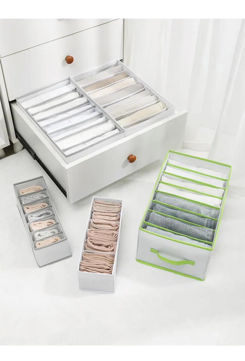 8 Pack Foldable Fabric Organization Box Bins And Storage For Home details