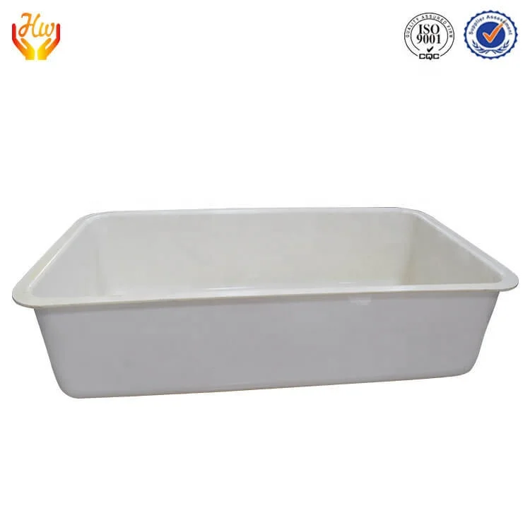 Custom Thick-sheet ABS Rectangular Plastic Food Grade Tray Vacuum Forming Plastic Tubs by Thermoforming Making Machine