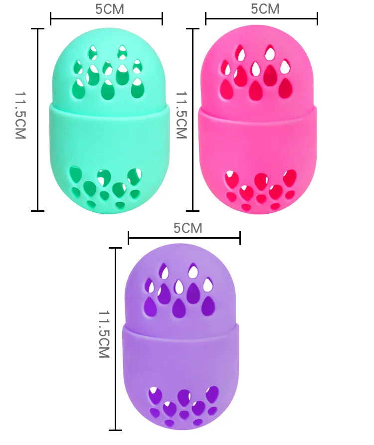 Shatterproof Ecofriendly Silicone Makeup Sponge Holder Storage Makeup
