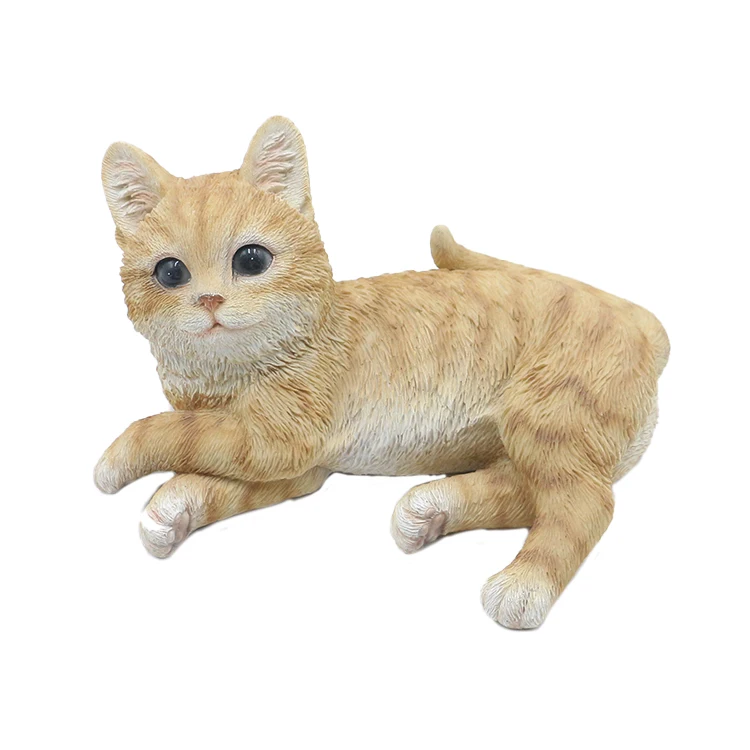 Animal handmade crafts decor cat polyresin, resin ornaments full size animals/