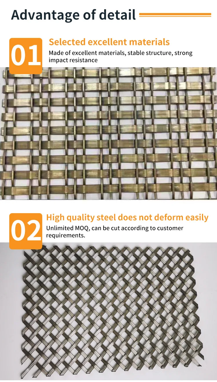 Decorative Wire Mesh Sheet Titanium Woven Wire Mesh Crimp Woven Wire ...