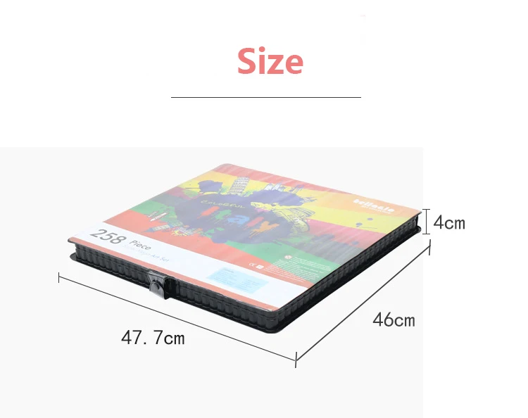 Хит продаж 2023 Набор для творчества и рисования из 258 элементов Deluxe начинающих художников студентов Рождественский