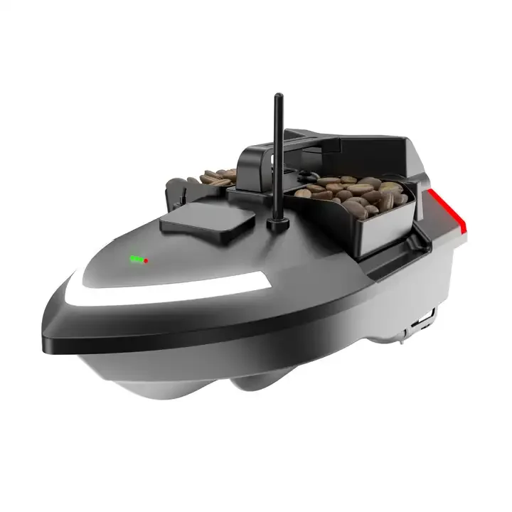 Flytec V020 Fishing Bait Boat RC Fish Finder Carp  3 Silos 2kg Loading GPS Navigation 500m 40 Dots Autopilot Boat With LED Light