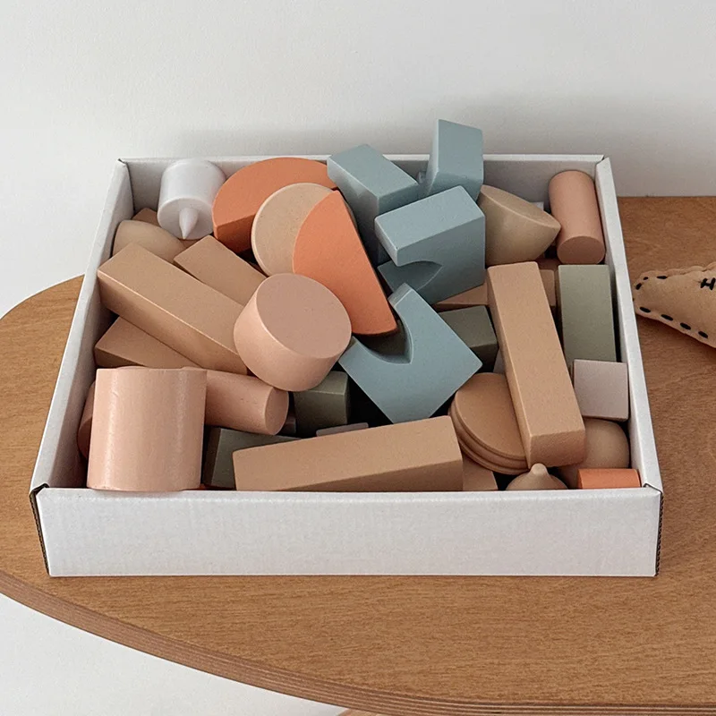 Große Partikel pädagogisches 1:8 Bausteine-Set Kinder Holzspielzeug Moschee Spielhaus Bausteinset pädagogische islamische Spielwaren