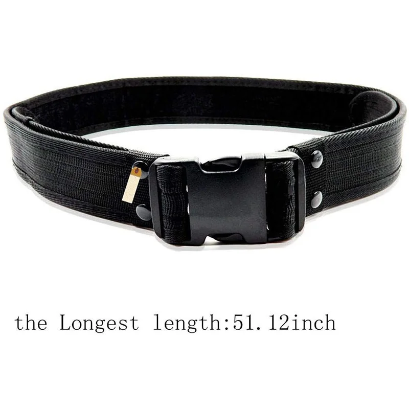 Outdoor Detachable Multifunctional Security Tactical Utility Waist Belt Nylon Adjustable Modular Equipment Outdoor Duty Belts