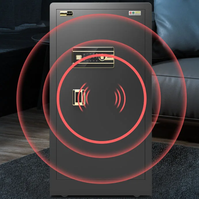 Большой стальной Сейф для денег домашний офис отеля с отпечатками пальцев скрытая Двойная