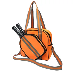 Women Custom Neoprene Sling Tennis Racket Pickle Ball Crossbody Tote Pickleball Paddle Bag