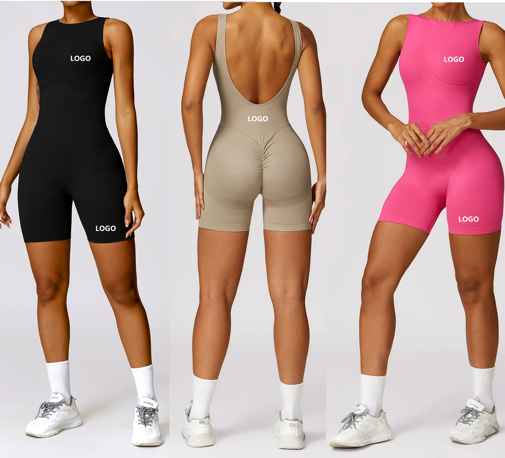 Women's Workout Romper Quick Dry Yoga Leggings Jumpsuits Gym Fitness One Piece Yoga Jumpsuit Women