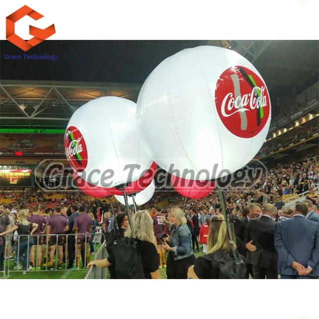 Walking Balloon with Backpack Inflatable LED Balloon Backpack for Advertising
