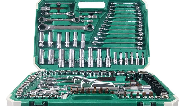 メンテナンス Sokcket wrench set 151 Pcs Socket Wrench Set - Chrome Vanadium Car Repair Tool Kit