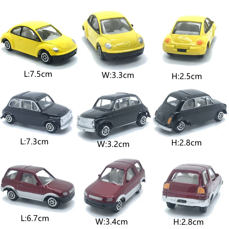 Model Car in Diecast Toy Vehicles 1/50 1/64  Scale Metal Diorama Architecture Model Materials