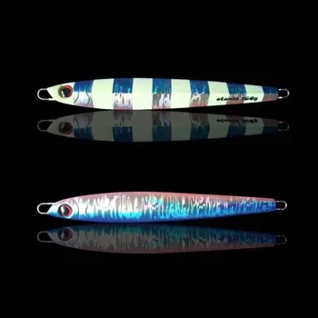 Fast-Sinking Iron Plate Jig Lure with Strong Night Glow & Laser for Sea Fishing-Spanish Mackerel Tuna-160g/200g – Metal Jig – view 5
