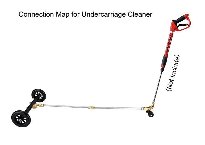 READY to SHIP!! Dual Function Undercarriage Pressure Washer Car Wash Water Broom Undercarriage Cleaner
