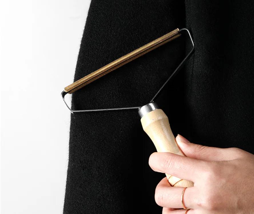 china hot selling wooden metal clothing shaver shave wool implement portable lint remover