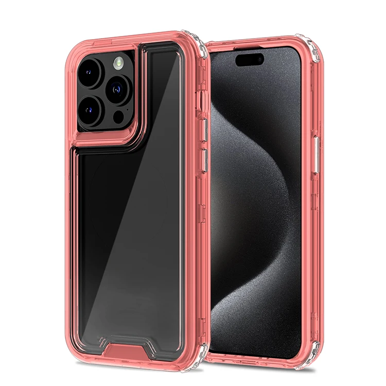 Custodia JIAFEI Per Motorola Edge 50 Pro | Traslucida Con Anello Magnetico 360° E Supporto | Antiurto PC+TPU – Cielo Blu