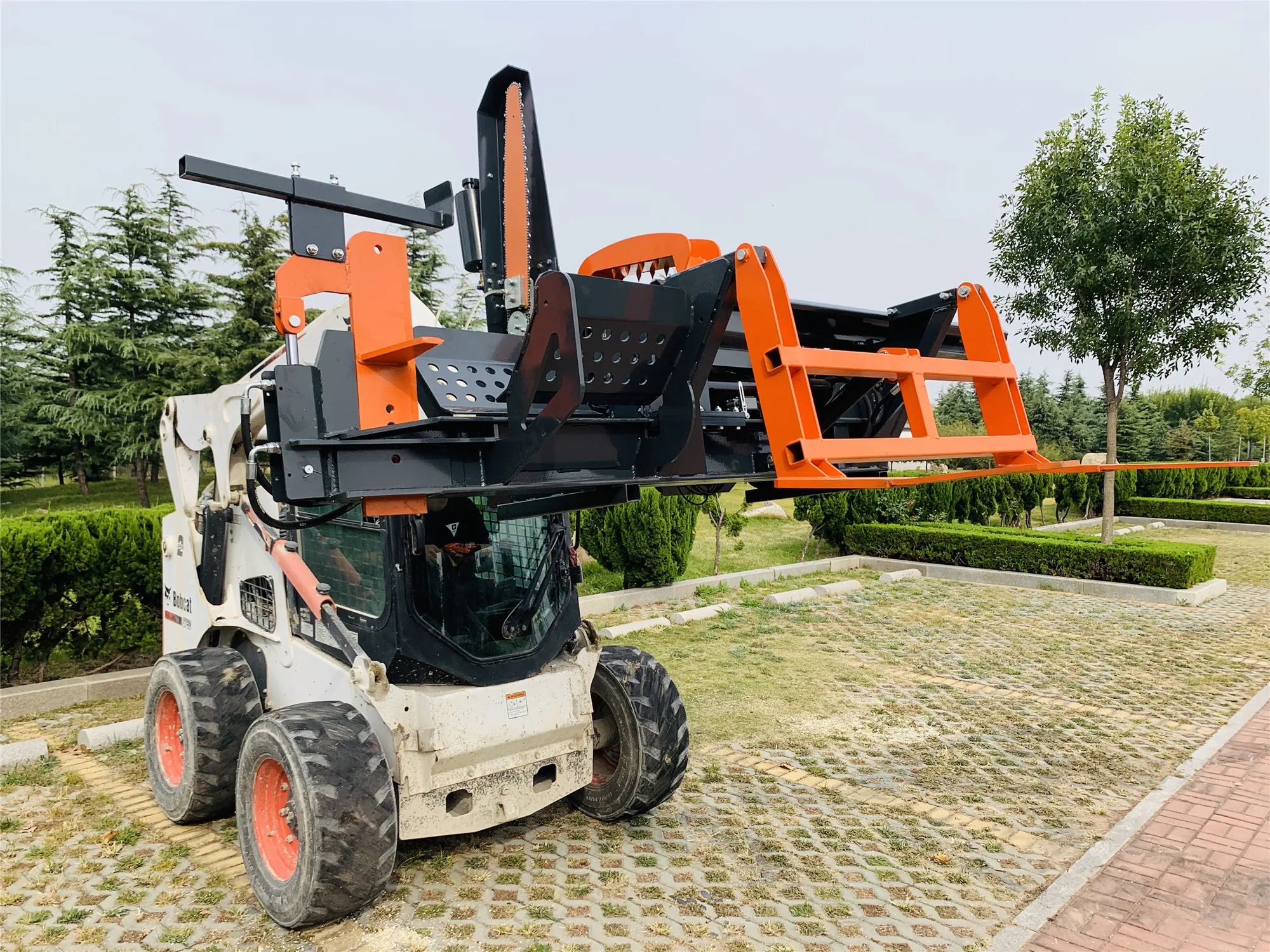 Remote Control Log Splitter Attach On Skid Loader And Tractor Buy