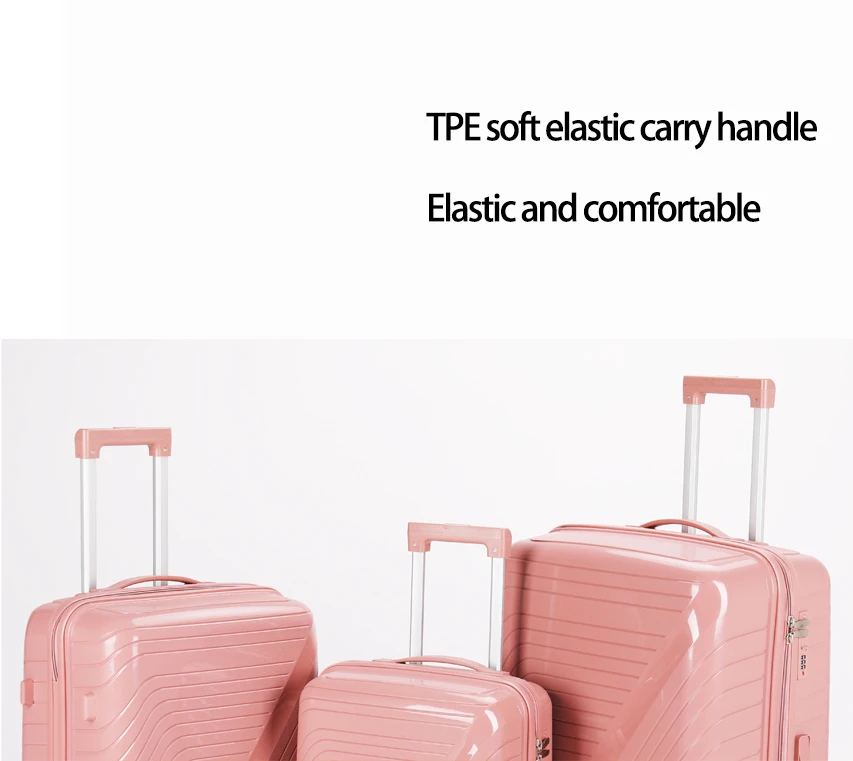 Wholesale Custom 4 Piece Suitcases Sets Travel Suitcase Pp Hard Shell