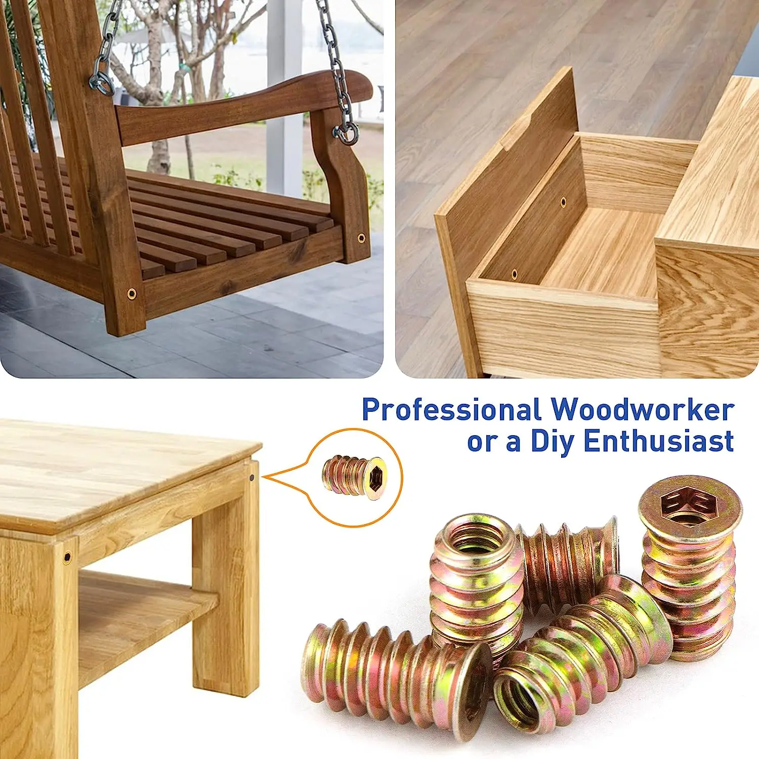 1/4-20 Threaded Insert for Wood - Durable & Versatile Solutions