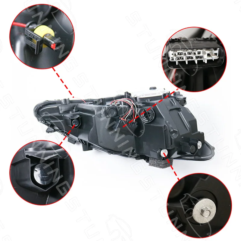 product full led 3 lens headlights car head light led headlamp for lexus is is250 is350 headlight head lamps 2006   2012 plug and play-3