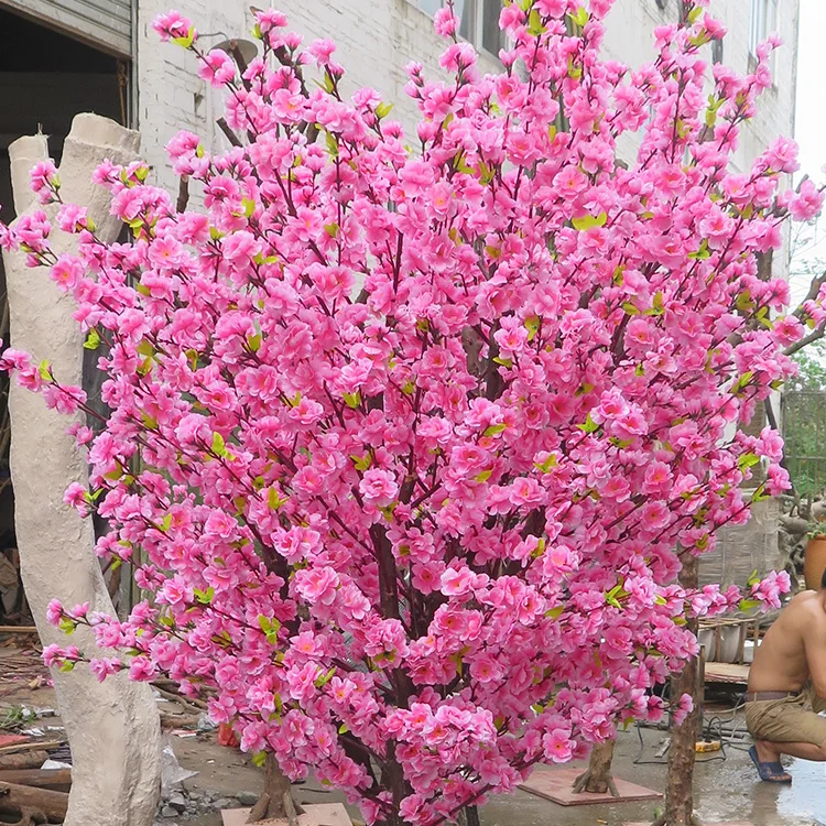 
 Китайский поставщик, оптовая продажа, искусственное Персиковое Цветочное дерево, искусственное вишневое дерево для свадьбы  