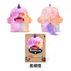 One-horned cute-and-ugly beast-funny quirky-mixed colors