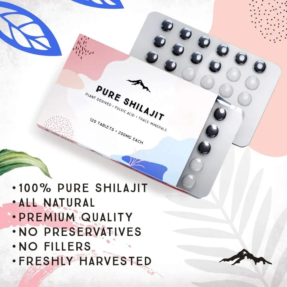 Shilajit Tablet 500mg Pure Himalayan Shilajit Fulvic Acid Shilajit Buy Shilajit 500mg fulvic