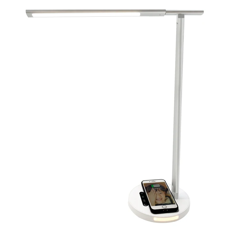 Лидер продаж 2020 настольная лампа с беспроводной зарядкой умный настольный порт кроме того для