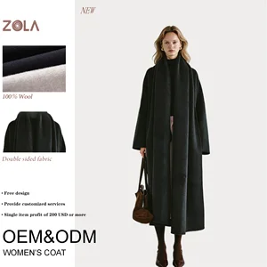 Factory Price Luxurious Soft 100% Wool Double Sided Scarf-style Elegant Black Oversized Warm Casual Eco-Friendly Women's Winter